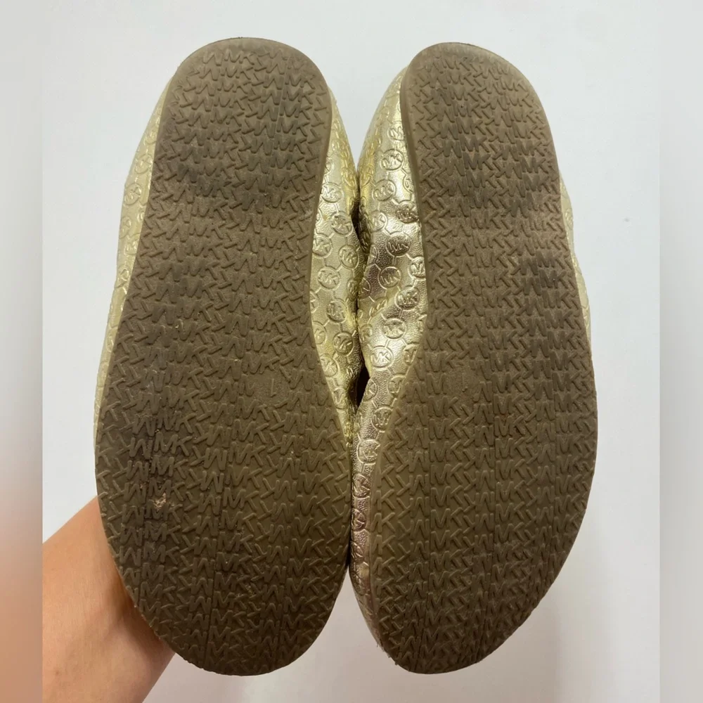 Michael Kors Girls Gold Ballet Flats Size 1